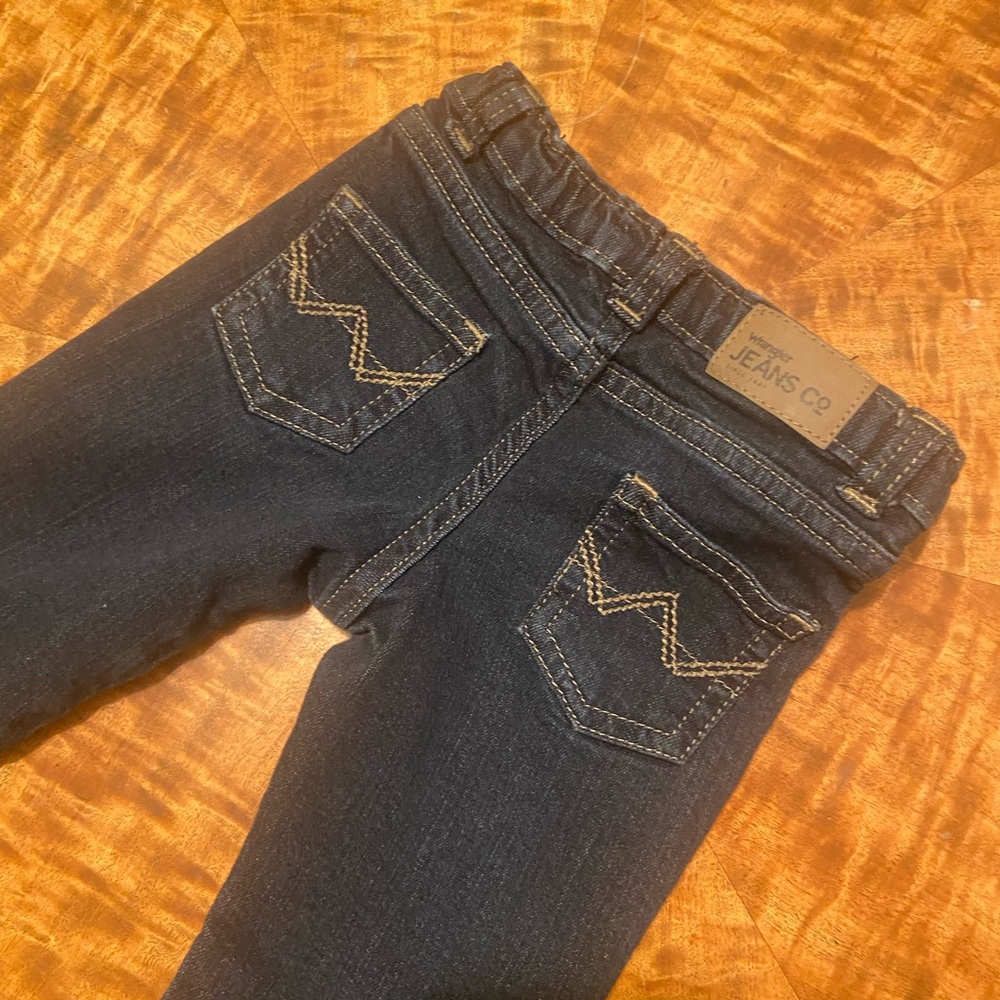 Wrangler Unisex Straight Leg Dark Blue Denim Jeans